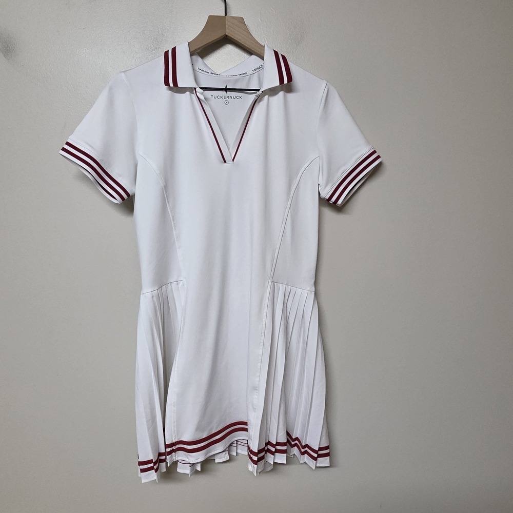 Tuckernuck TNUCK Pro White Emboldened Beatrice Tennis Dress Size M Pickleball